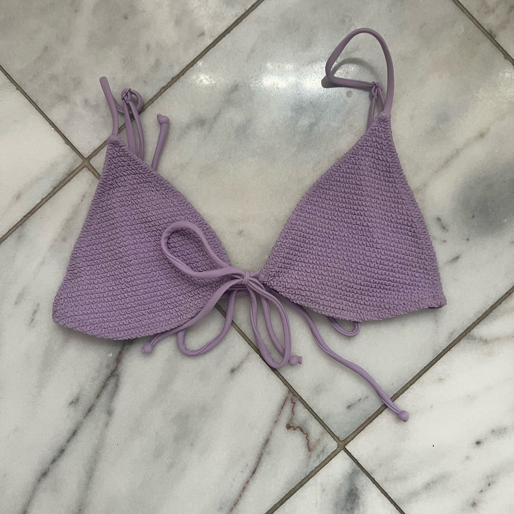 Pacsun purple triangle bikini top